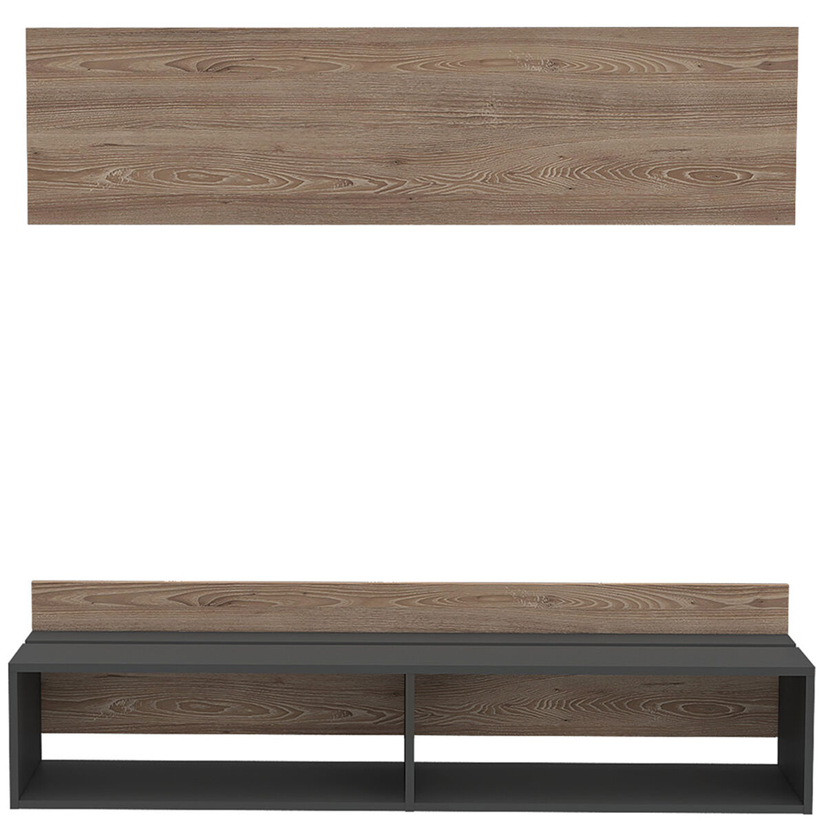 Panel TV TuHome Vassel Miel /Plomo Hasta 60"