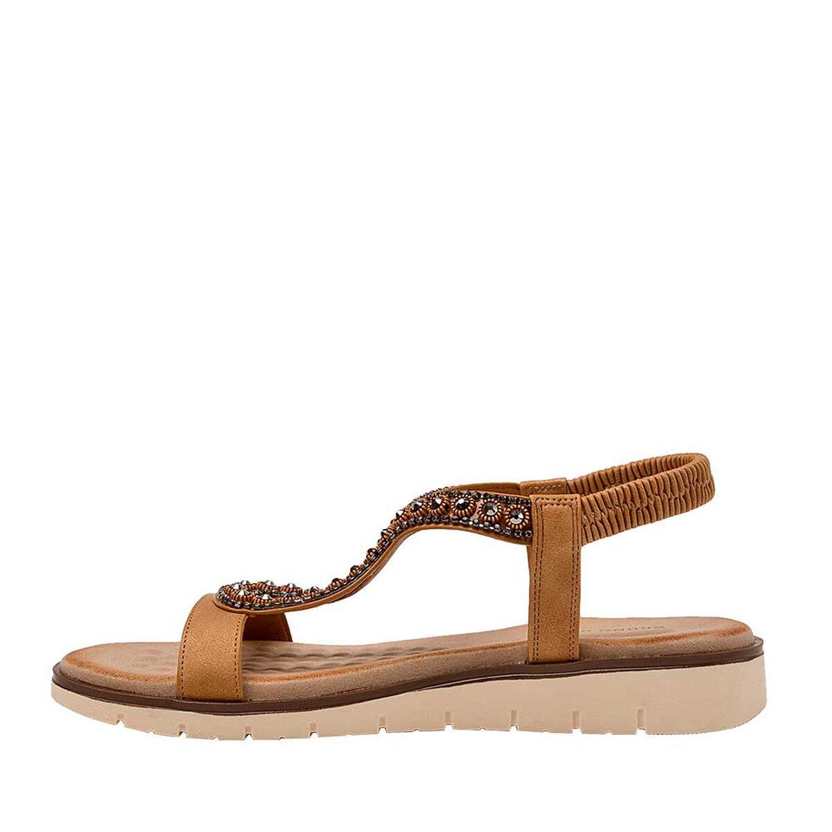 Sandalia de Mujer Camel Bruno Rossi
