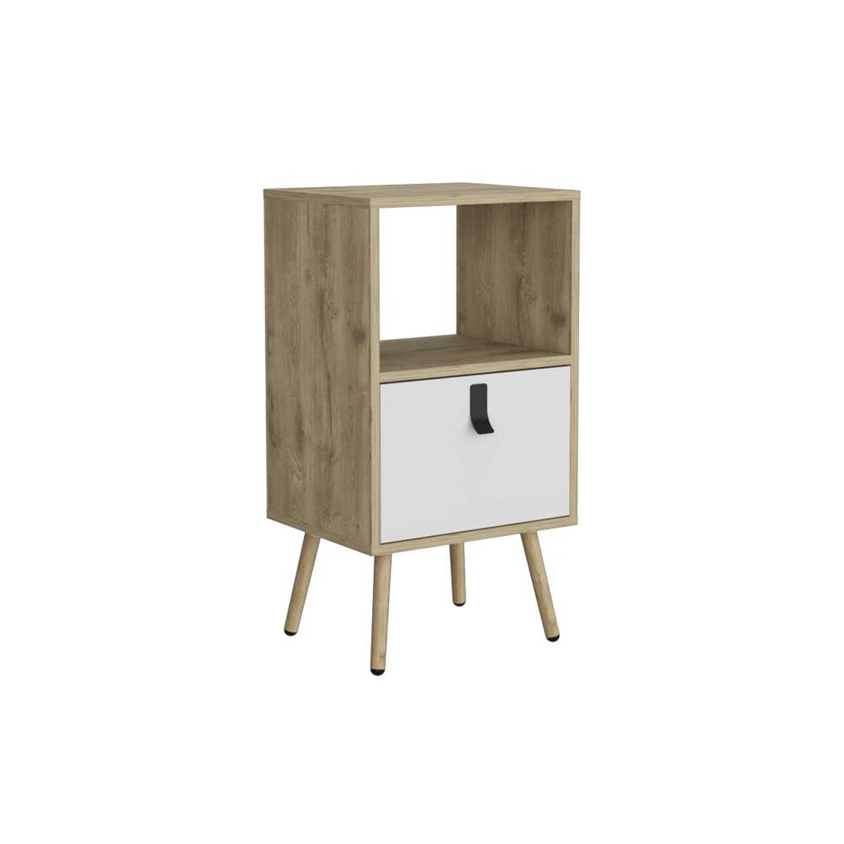 Velador TuHome Huna 1 Cajón Macadamia