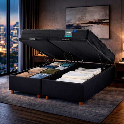 Imagen 2 del producto Cama Baúl Flex 2 Plazas Black