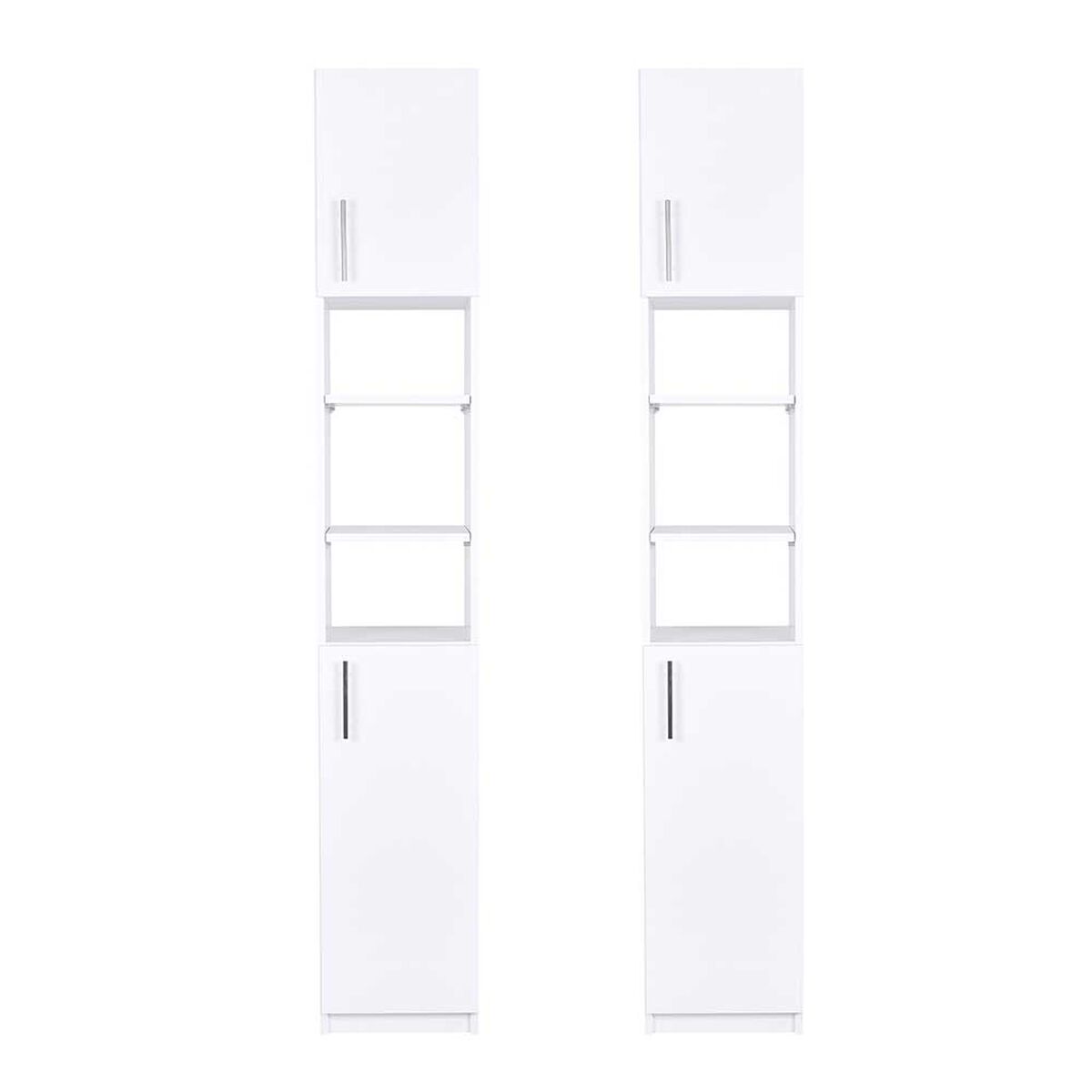 Combo 2 Estantes Organizadores de Baño CIC 2 Puertas Blanco