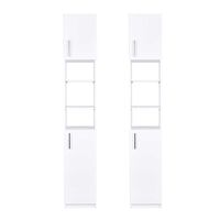 Combo 2 Estantes Organizadores de Baño CIC 2 Puertas Blanco