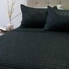 Quilt Doral 2 Plazas Liso Deluxe Negro