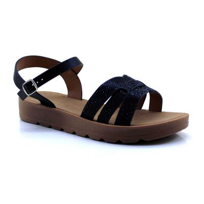 Imagen 1 del producto Sandalia Mujer Portman Club Negro, Rojo