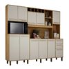 Mueble de Cocina Vekkahome Petra 2 Cajones 11 Puertas Beige