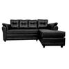 Sof&aacute; Seccional Muebles MPR Journey 3 Negro