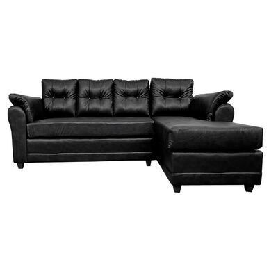 Sofá Seccional Muebles MPR Journey 3 Negro