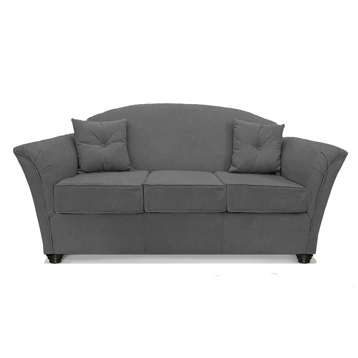 Juego de Living Elegant Detail Oregon  Sof&aacute; 3 Cuerpos + Dos Sillones 1 Cuerpo Gris