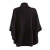 Ruana Poncho Mujer Black Bside