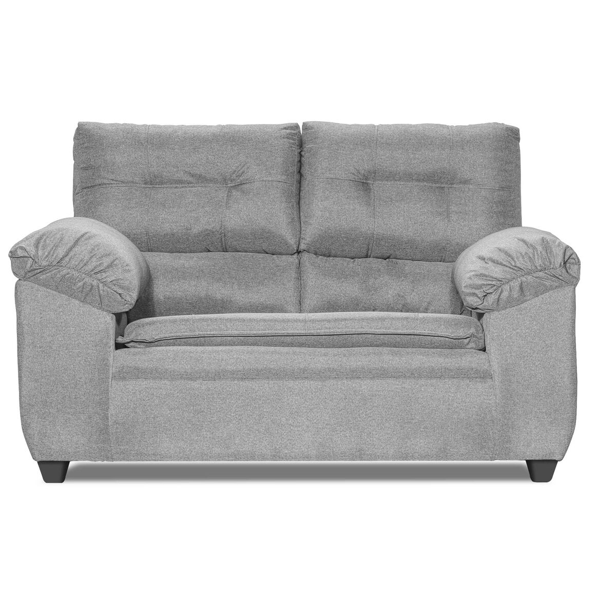 Juego de Living Innovamuebles Liverpool Sofá 3 Cuerpos + Sofá 2 Cuerpos Gris Claro