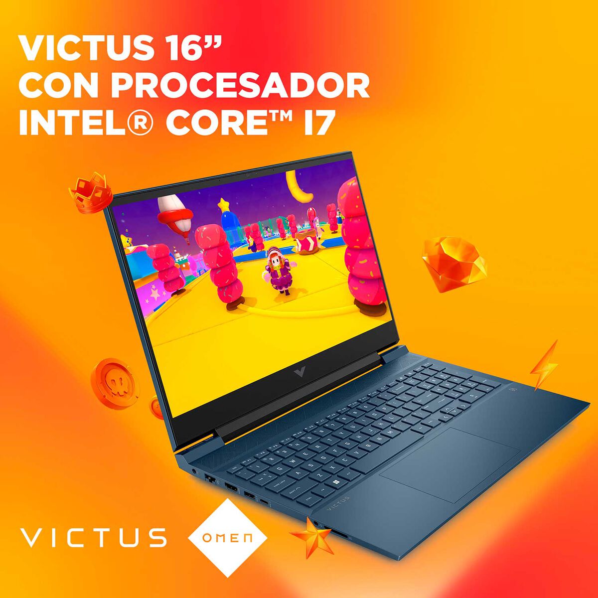 Notebook Gamer HP Victus 16-d0540la Core i7 16GB 512GB SSD 16,1" NVIDIA RTX 3060