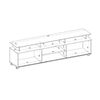 Rack TV Vekkahome Olimpic Hasta 70" Café Beige