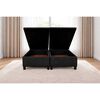 Base de Cama Ba&uacute;l Almore 2 Plazas Base Dividida Negro