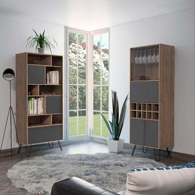 TUHOME Biblioteca + Bar Alto  TuHome Vassel