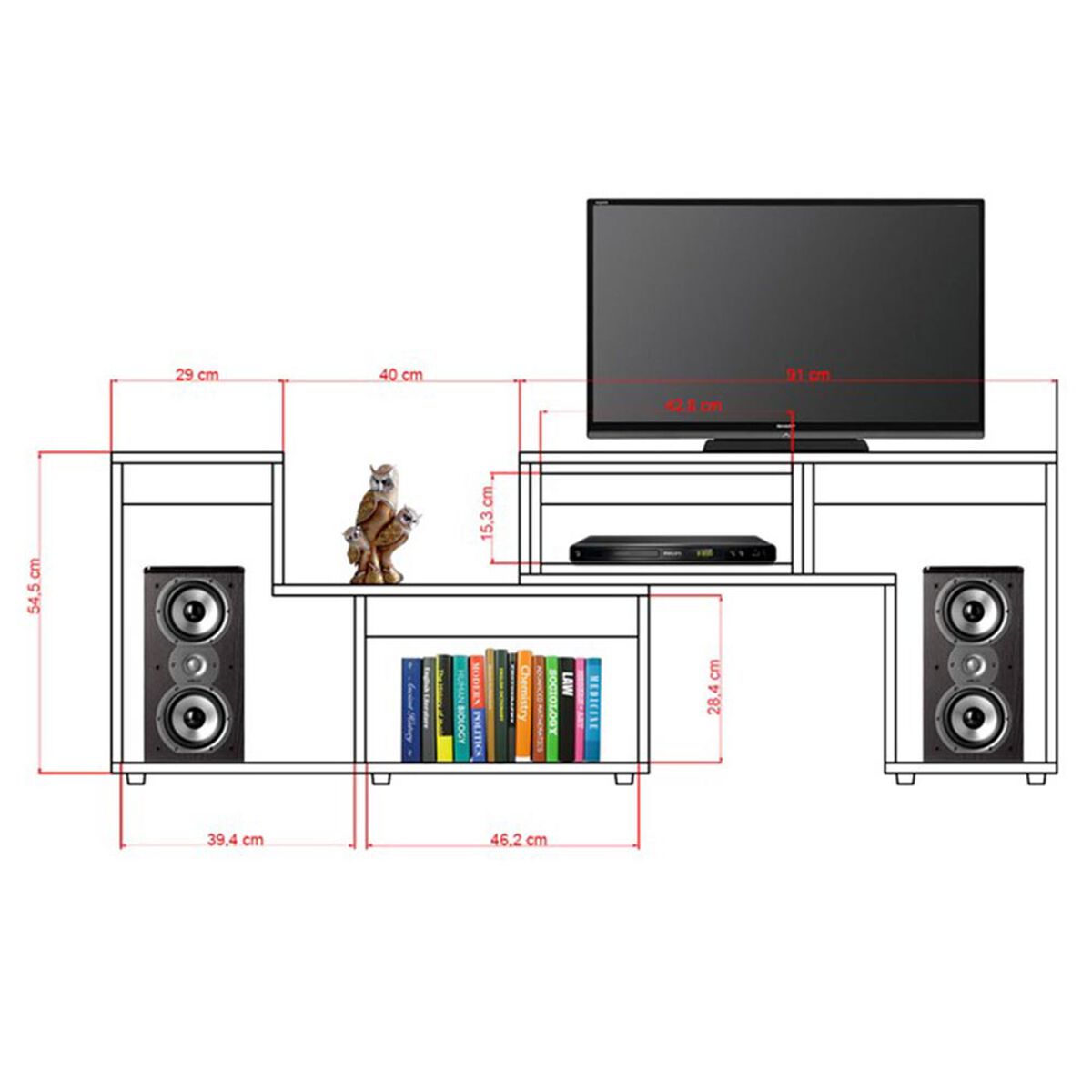 Mueble Bar + Rack Extensible TuHome Beijing