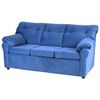 Sofá Muebles America Santa Fe 3 Cuerpos Azul Petróleo