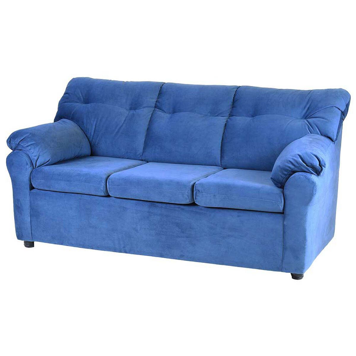 Sofá Muebles America Santa Fe 3 Cuerpos Azul Petróleo