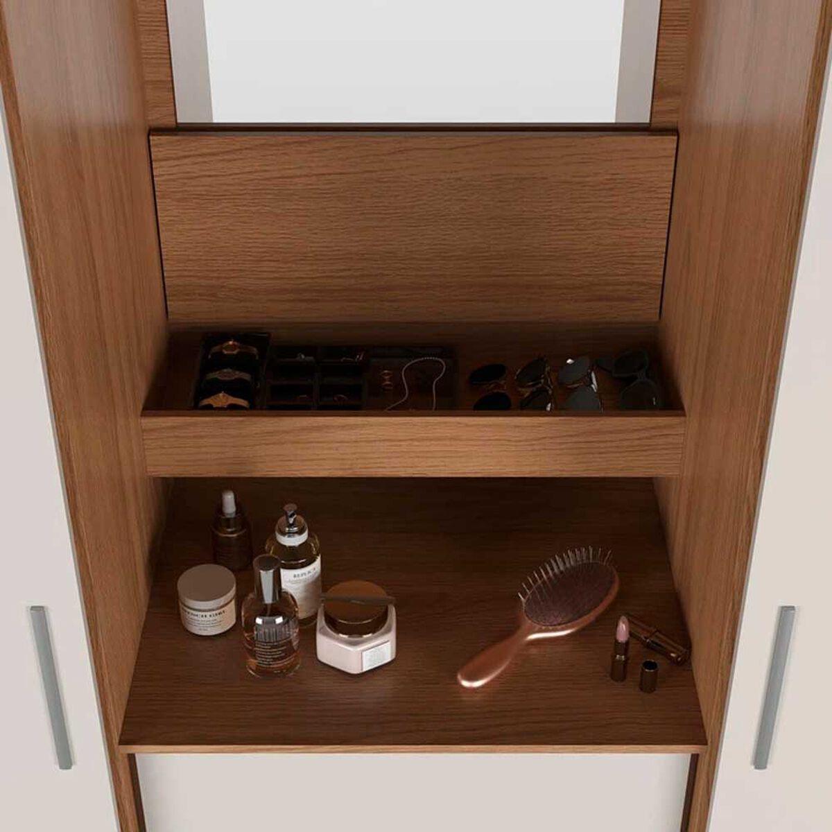 Clóset Decocasa Toscana 2 Puertas Carvalho-Off White