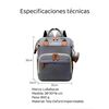 Mochila Maternal Lubabycas Impermeable con Accesorios Rosada