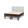 Cama Europea CIC Base Dividida 2 Plazas Beecomfort + Respaldo Miro Alpino