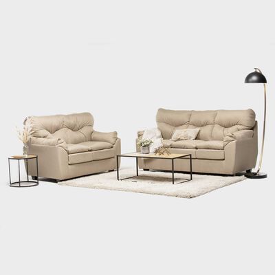 Imagen 2 del producto Juego de Living Almore Belén Sofá 3 Cuerpos + Sofá 2 Cuerpos Beige