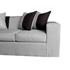 Sofa + 2 Pouff A&M Home Benjamin Gris Negro