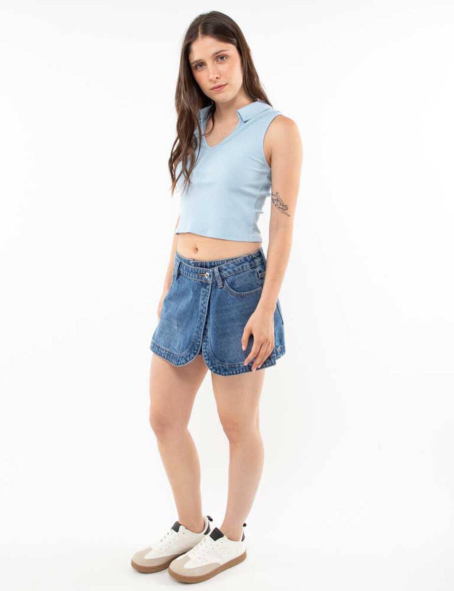 Falda Short Denim Mujer Icono