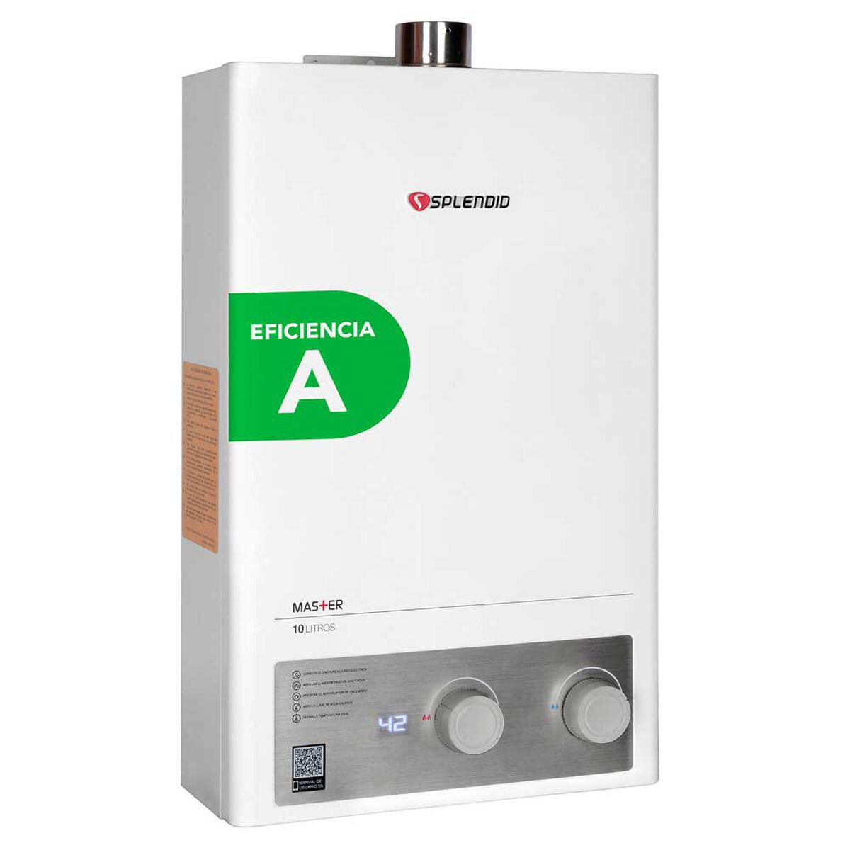 Calefont 10 litros Gas natural Tiro forzado Splendid