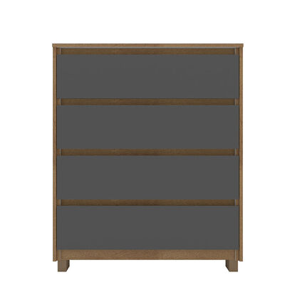 Imagen 2 del producto Cómoda Vekkahome Coimbra 4 Cajones Grafito