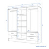 Clóset Maipo 6 Puertas 4 Cajones