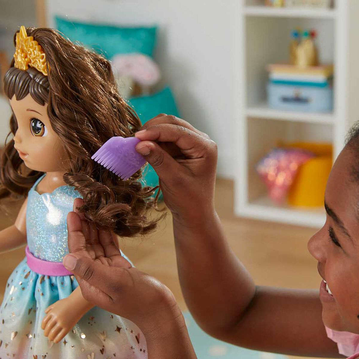 Muñeca Baby Alive Princess Ellie Bebé Cabello Castaño