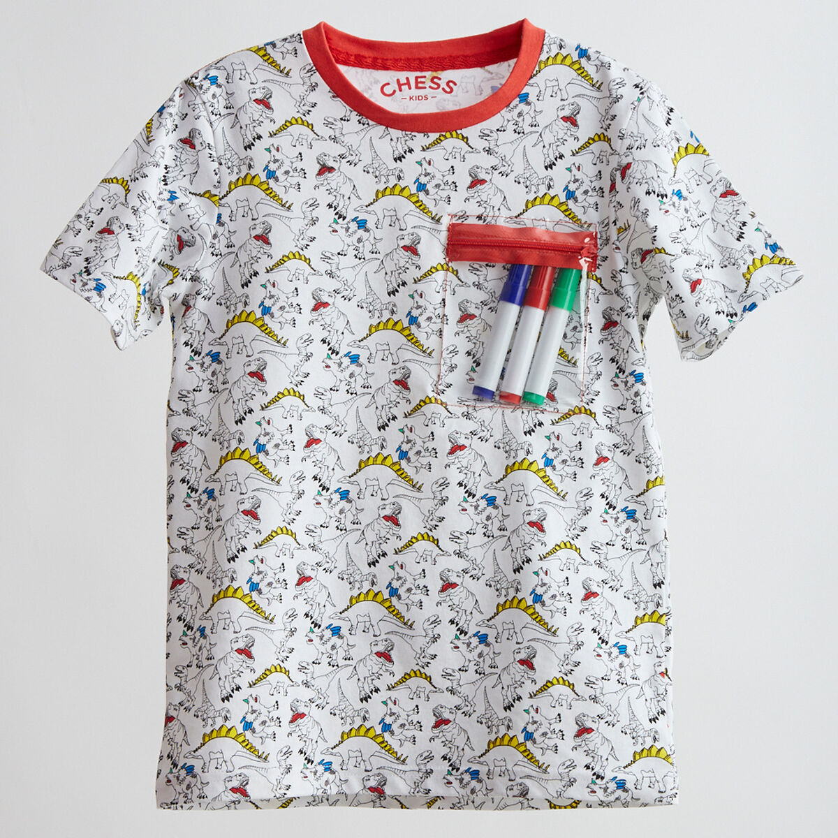 Polera para Pintar Niño Chess
