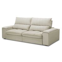 Sofá Amuv Bariloche Reclinable 3 Cuerpos Beige