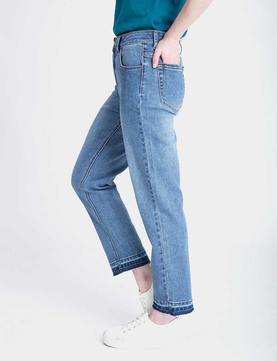 Jeans Rectoc Tiro Alto Mujer Fiorucci