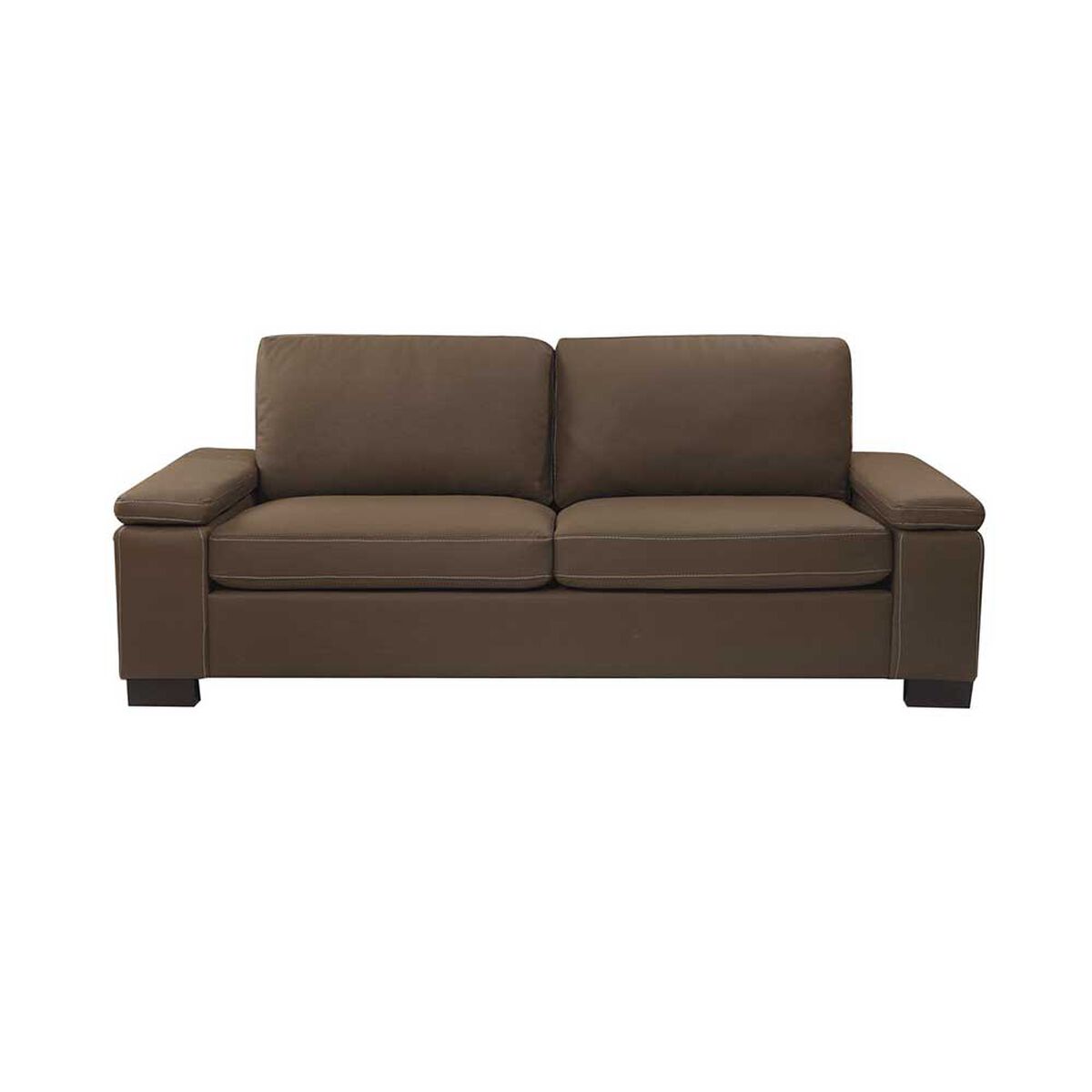 Sofá Furnitech Génova 3 Cuerpos Café