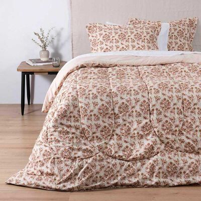 Plumón Estampado SoHome 2 Plazas Hatha Rosado