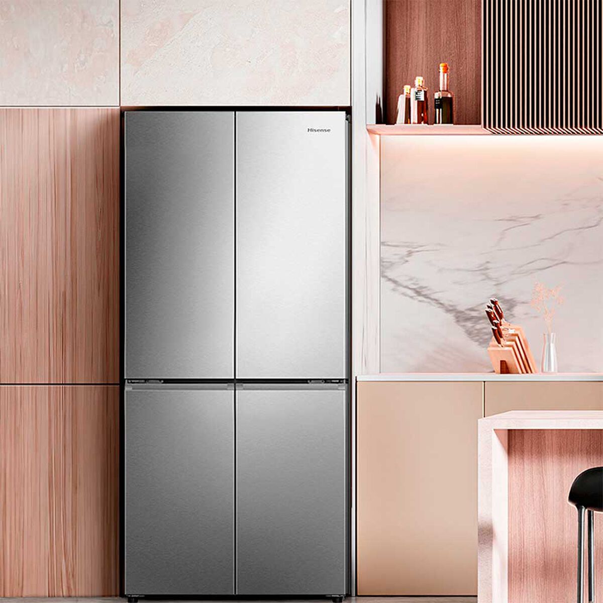 Refrigerador French Door Hisense RQ5P470NECF 483 lts.