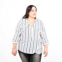 Blusa Manga Larga Mujer Extralindas Azul, Crudo, Negro