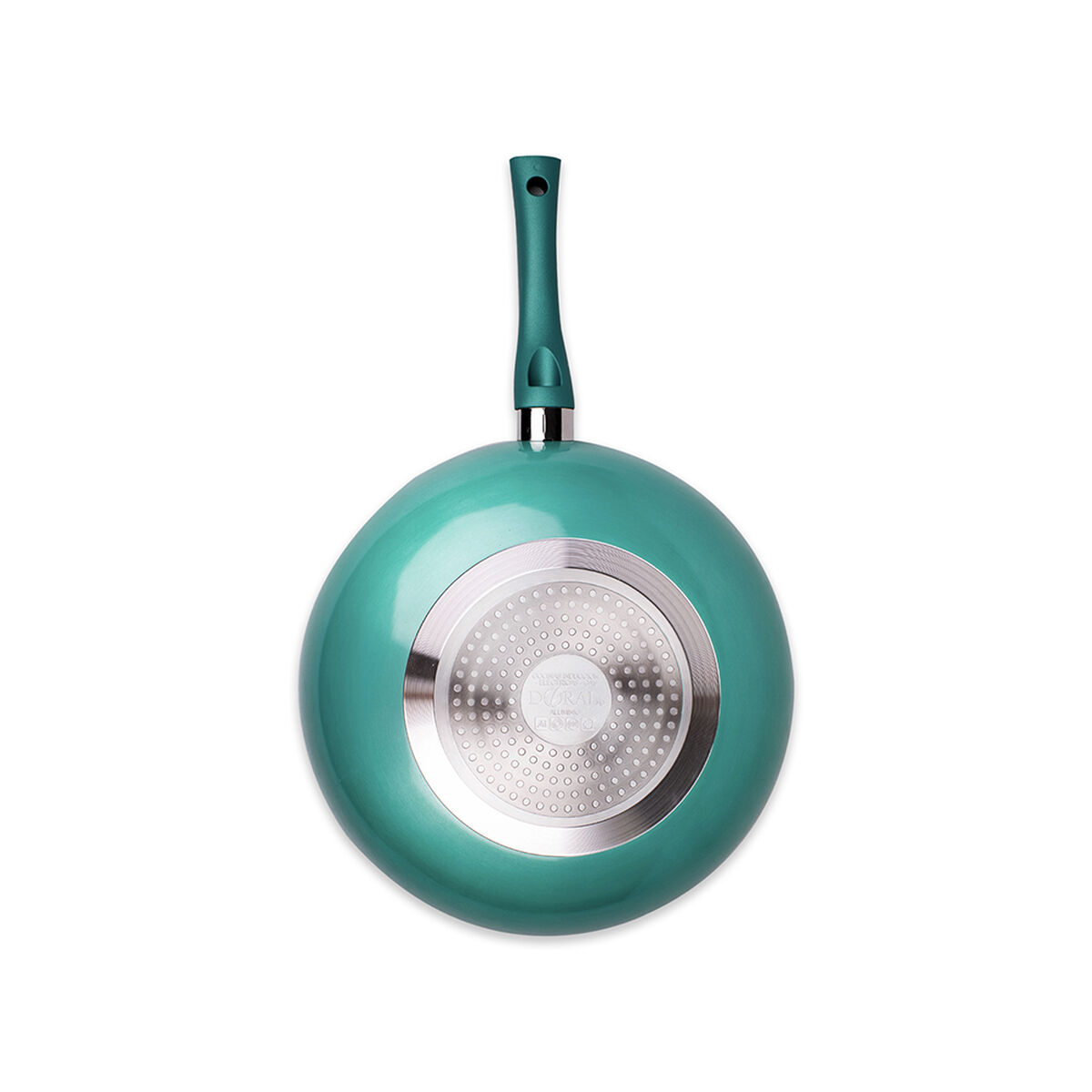 Wok Acero Inoxidable Doral Montecarlo Turquesa 26 cm