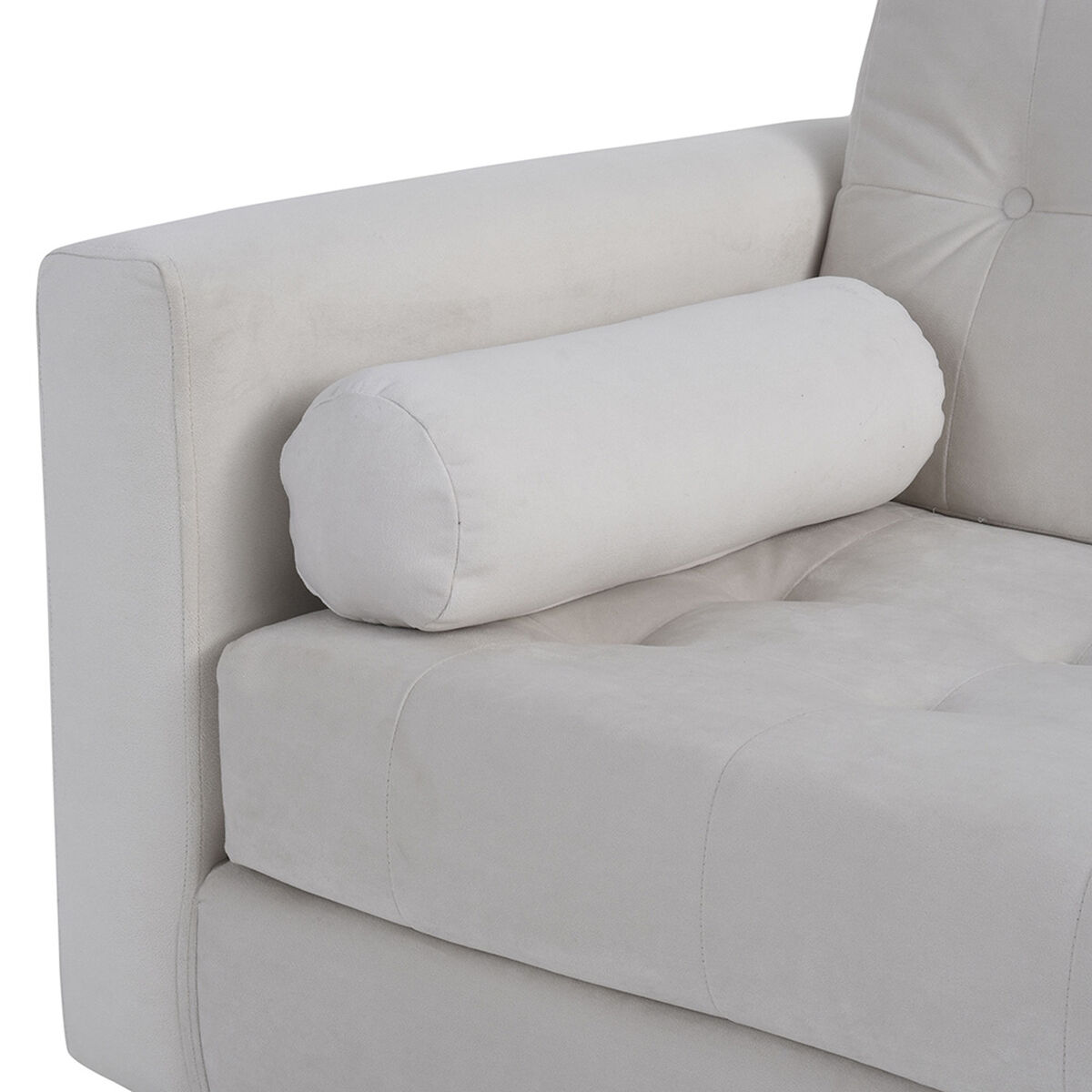 Sof&aacute; Felpa Bodevir Retro 3 Cuerpos Crudo