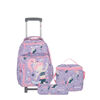 Pack Mochila Con Ruedas Niña New Run Morado M Xtrem