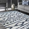 Alfombra Shaggy Idetex Gardenia Blanco 150 x 200 cm