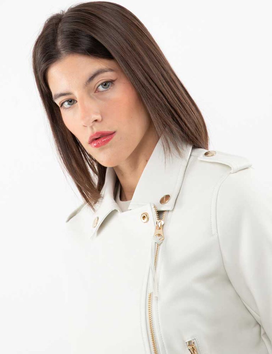 Chaqueta Biker Ecocuero Mujer Fiorucci