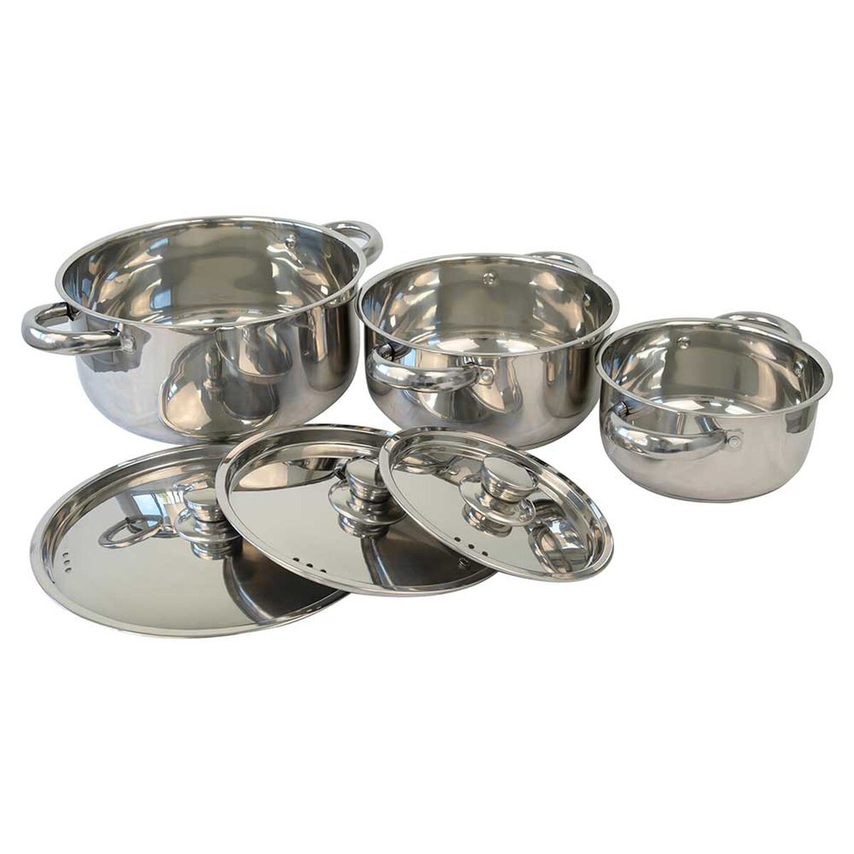 Bater&iacute;a de Cocina Acero Inox. Doral Malaga Legacy 6 Piezas
