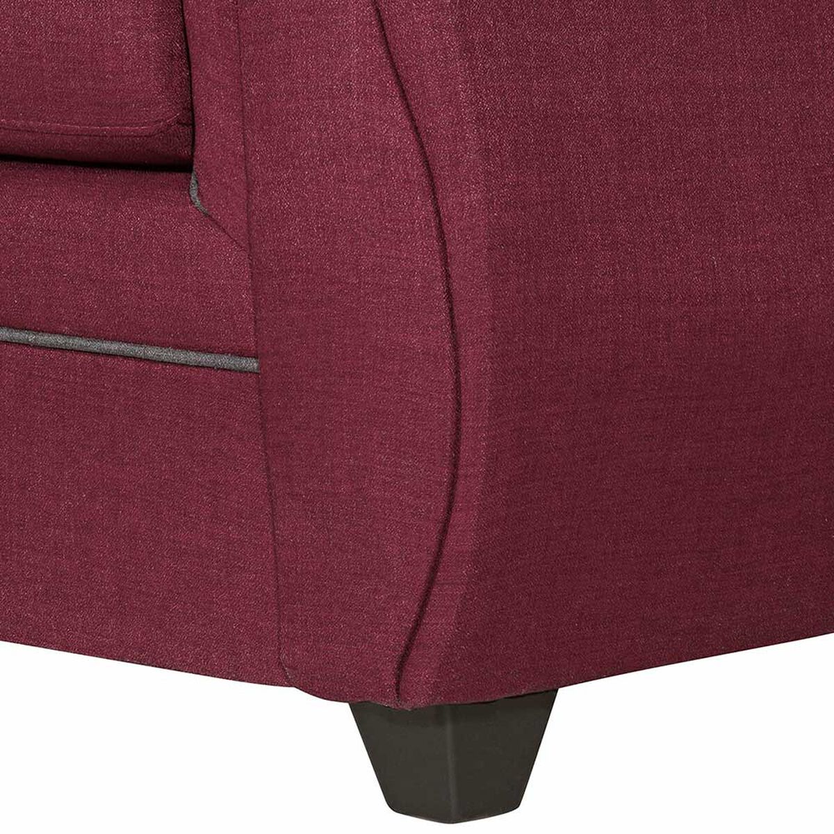 Sofá Black Factory Emili 2 Cuerpos Burdeo