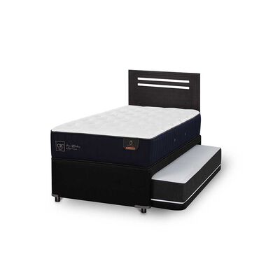 Imagen 2 del producto Cama Nido CIC 1,5 Plazas Premium + Respaldo Munich Negro