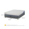 Cama Americana CIC Base Dividida 2 Plazas Excellence Plus + 2 Almohadas