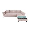 Sofá Seccional Living Factory Boston 5 Cuerpos Beige