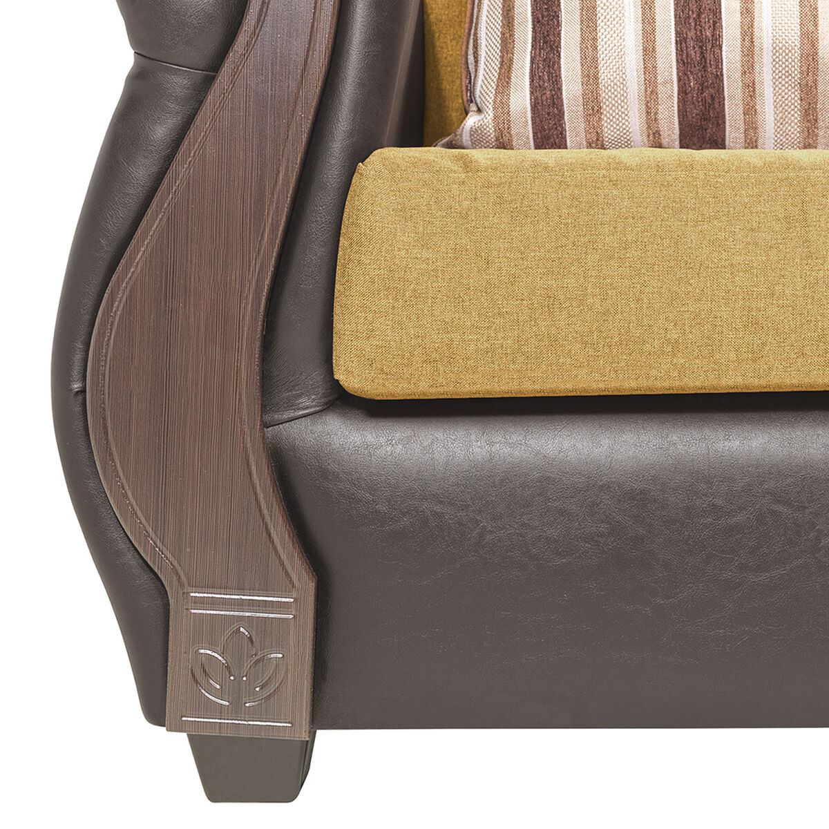 Sofá Seccional Reversible Innovamuebles New Bugambilia Oro 3-1 