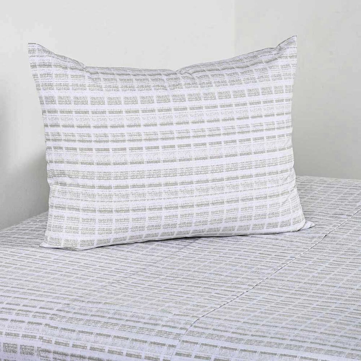 Juego de S&aacute;banas Elements & Co 200 Hilos 1,5 Plazas Terra Blanco